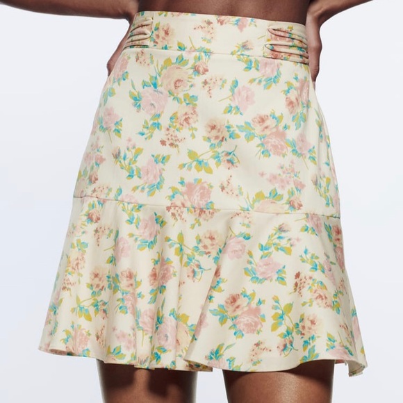 Zara Floral Print Skirt - Picture 6 of 11